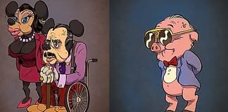 Personajes de animación retratados con su edad real